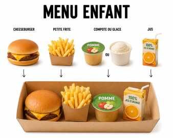 MENU ENFANT CHEESEBURGER