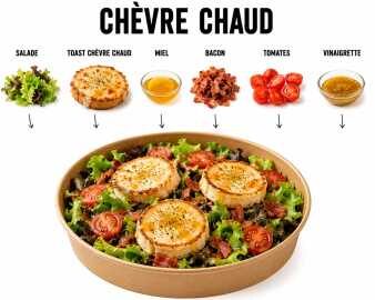 SALADE CHEVRE CHAUD